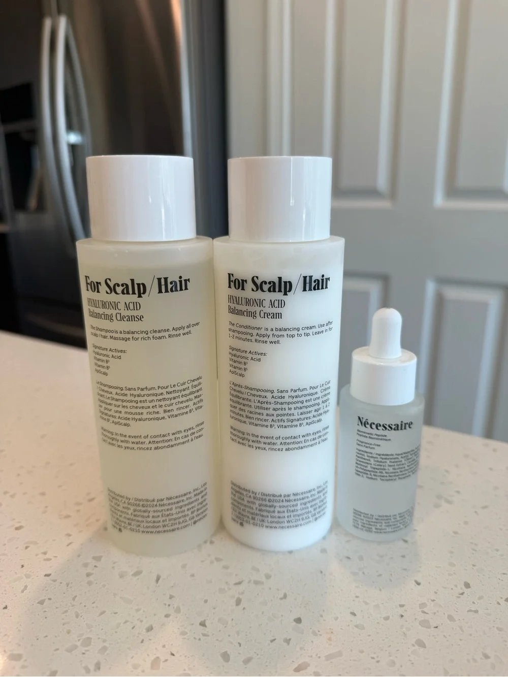 Necessaire Shampoo, Conditioner & Serum Set